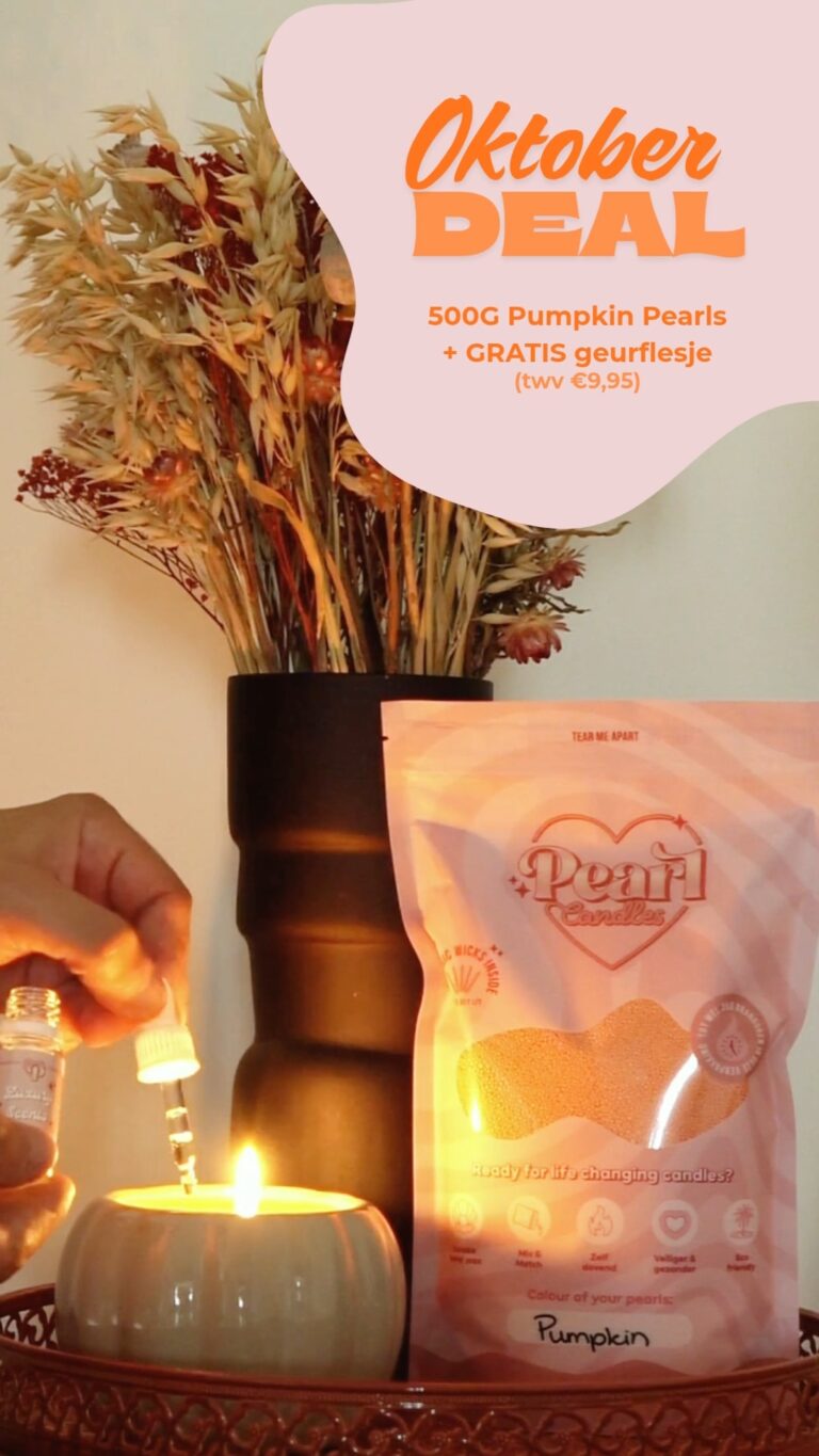 Instagram post from pearlcandles.nl. This post is in position 1.